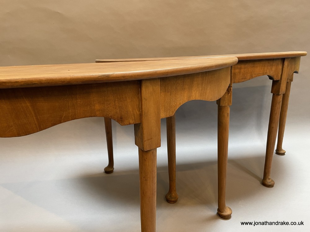 console tables , pair Georgian mahogany View III