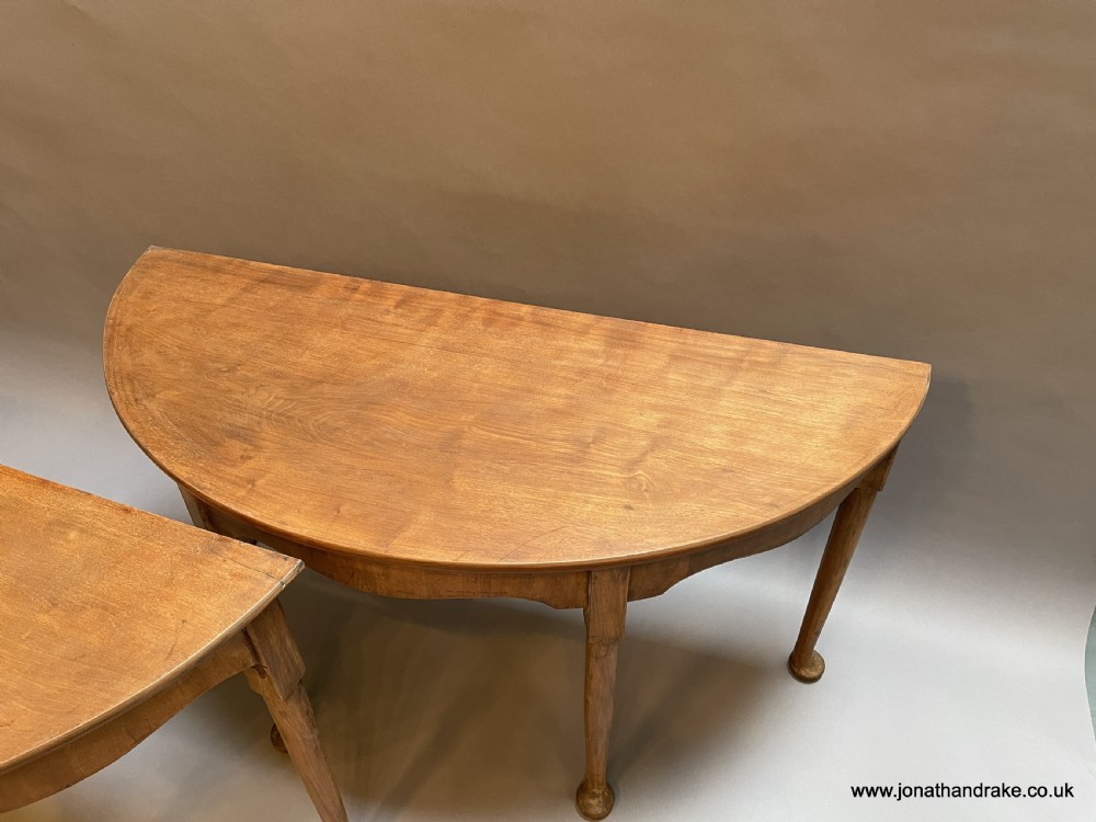 console tables , pair Georgian mahogany View V