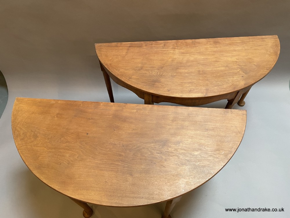 console tables , pair Georgian mahogany View VI