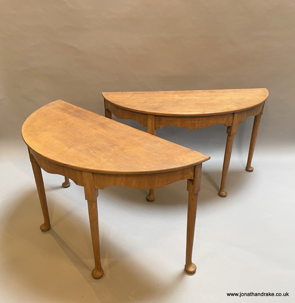 console tables , pair Georgian mahogany View XIII