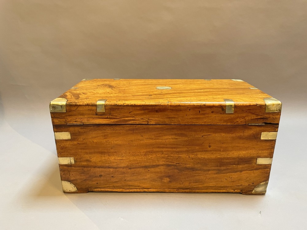 C19th Camphor Campaign Chest Trunk View VII