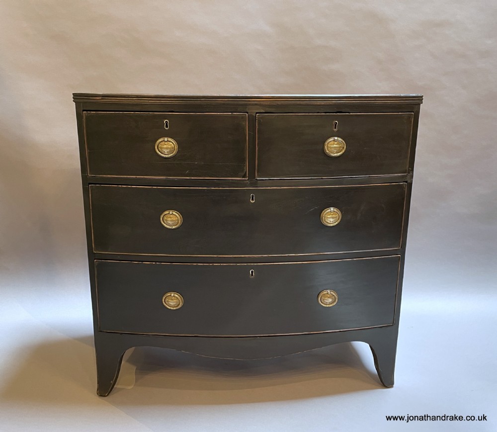 Regency ebonised chest of drawers View III