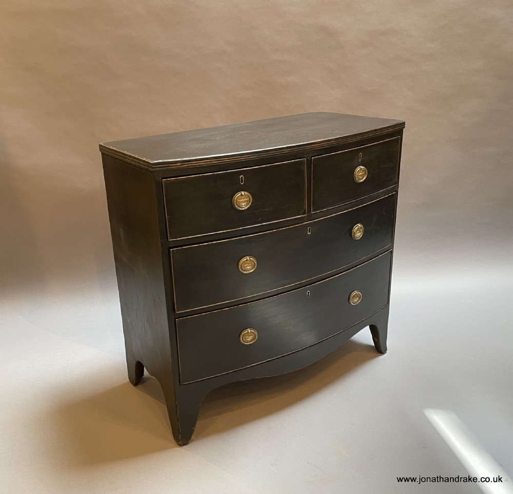 Regency ebonised chest of drawers View IV