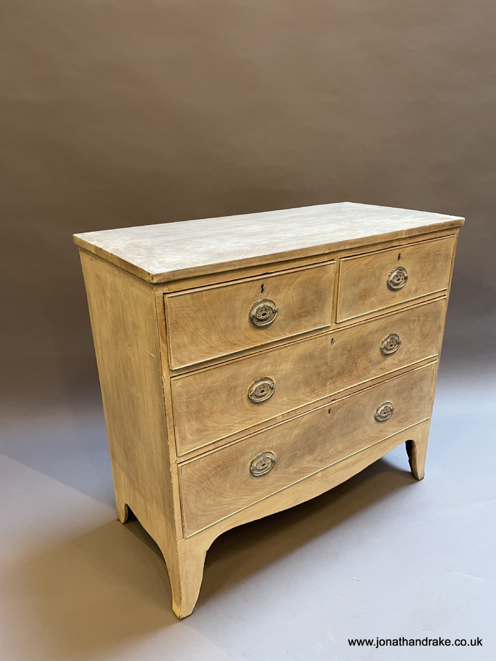 George III bleached chest of drawers View V