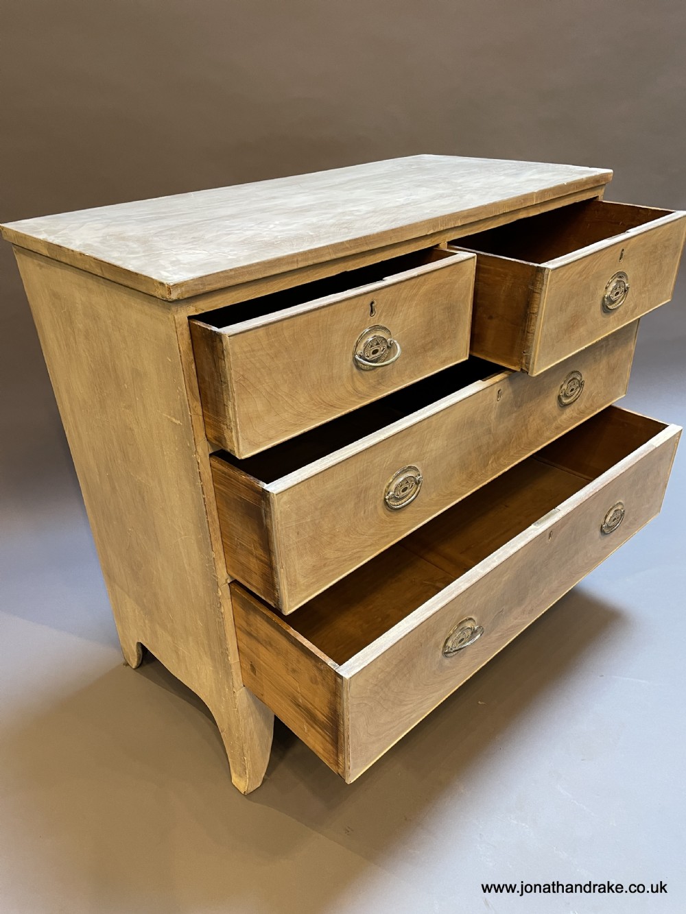 George III bleached chest of drawers View VII