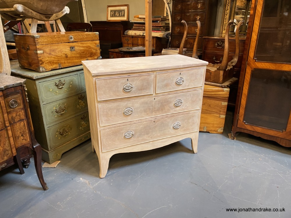 George III bleached chest of drawers View X