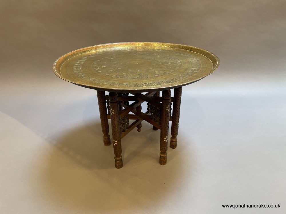 Moorish brass coffee table View II