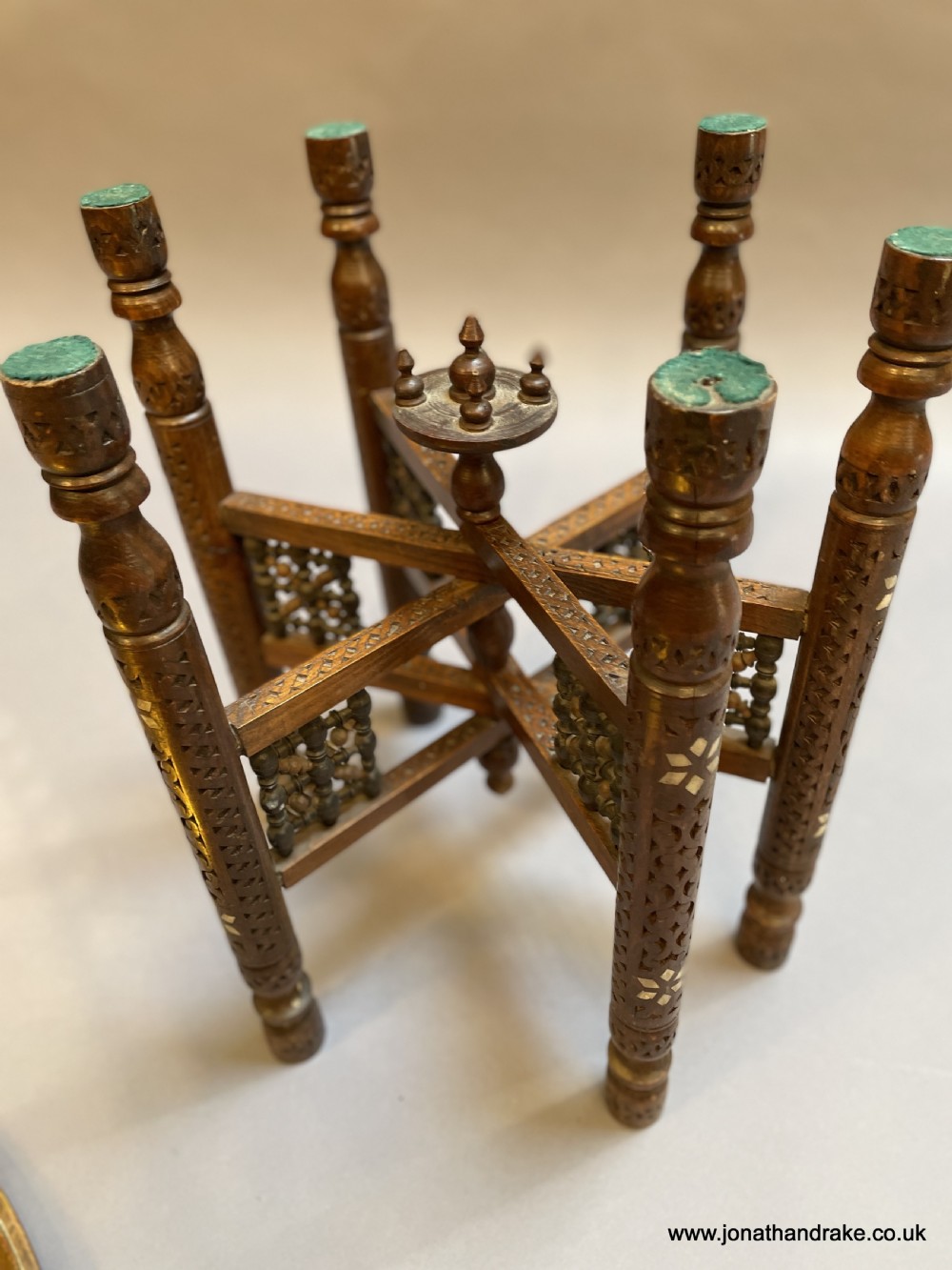 Moorish brass coffee table View V