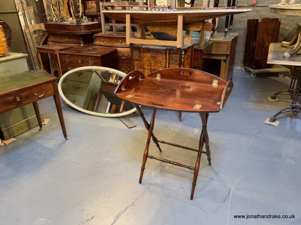 Georgian butlers tray coffee table View XI