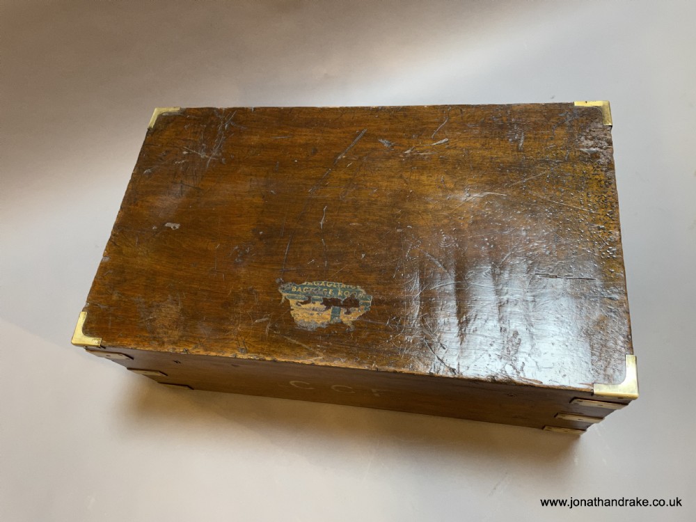 brass bound travel trunk View III