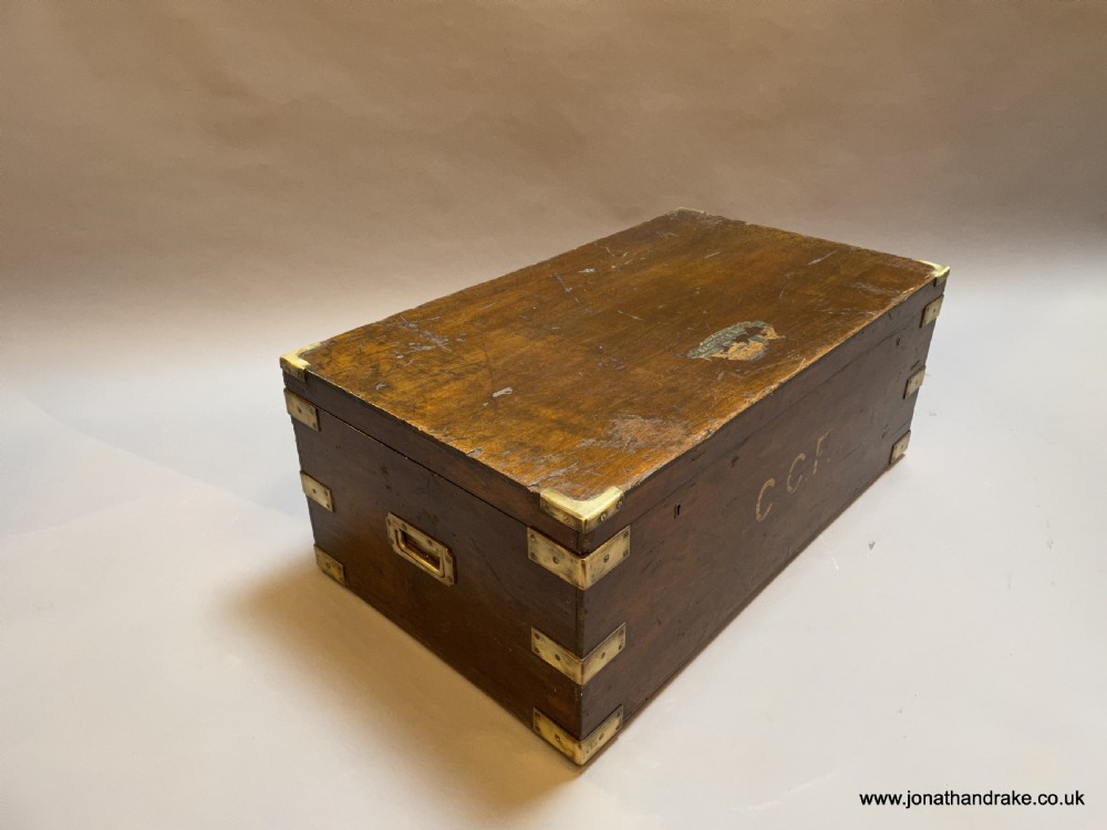 brass bound travel trunk View V