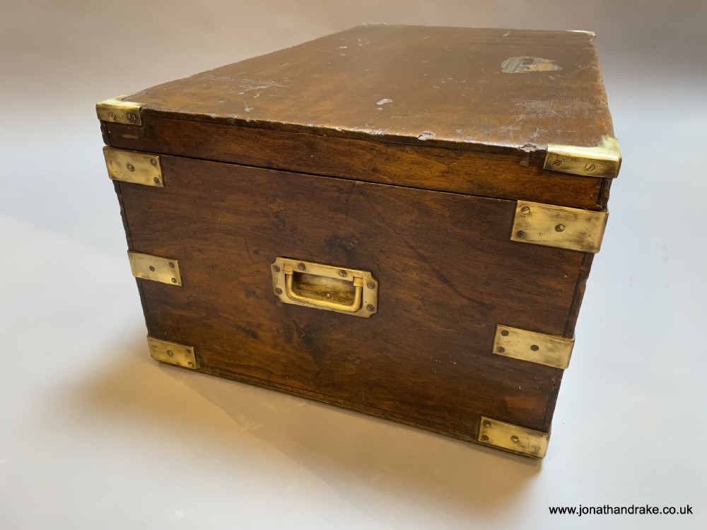 brass bound travel trunk View VI