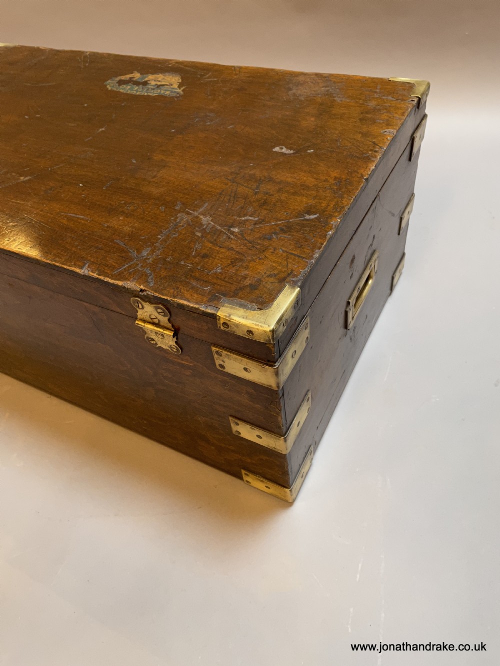 brass bound travel trunk View VII