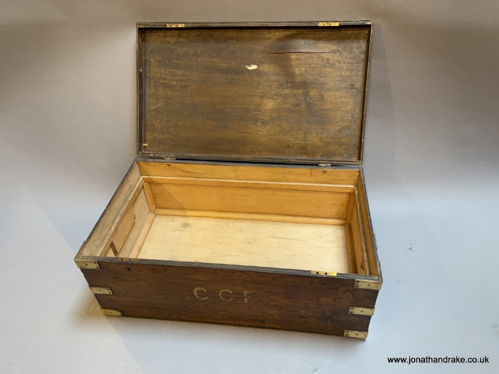 brass bound travel trunk View IX