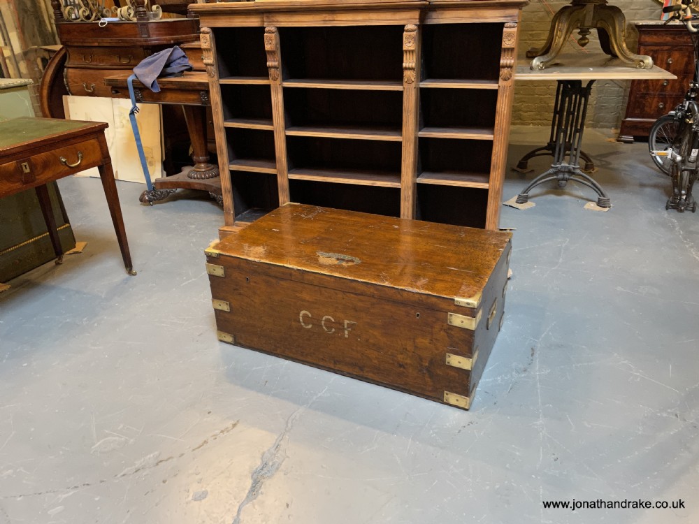 brass bound travel trunk View X