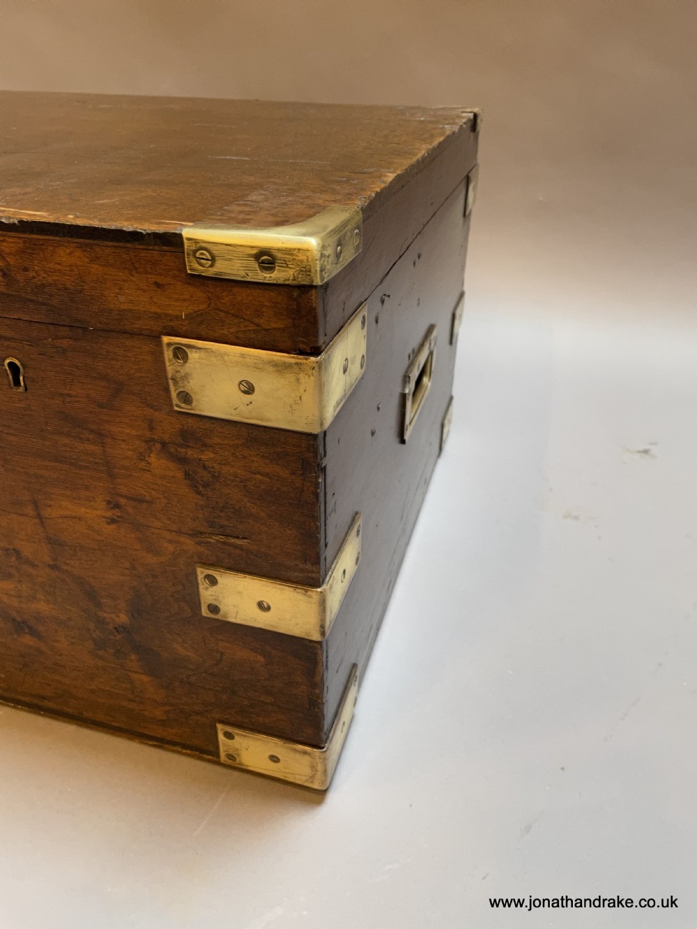 brass bound travel trunk View XI