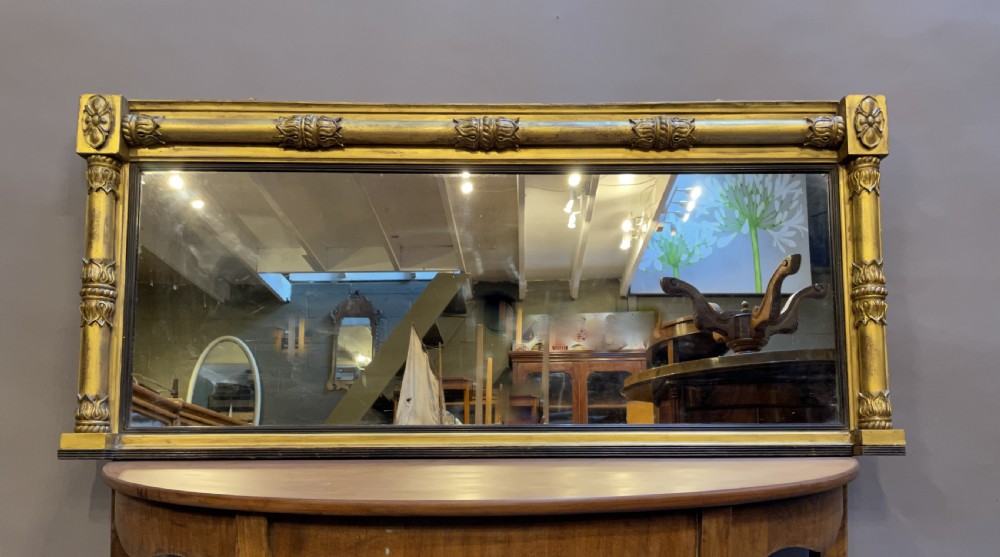 Regency gilt overmantel mirror