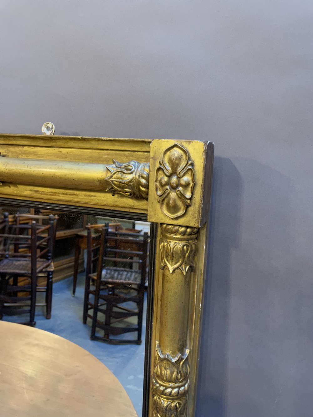 Regency gilt overmantel mirror View VI