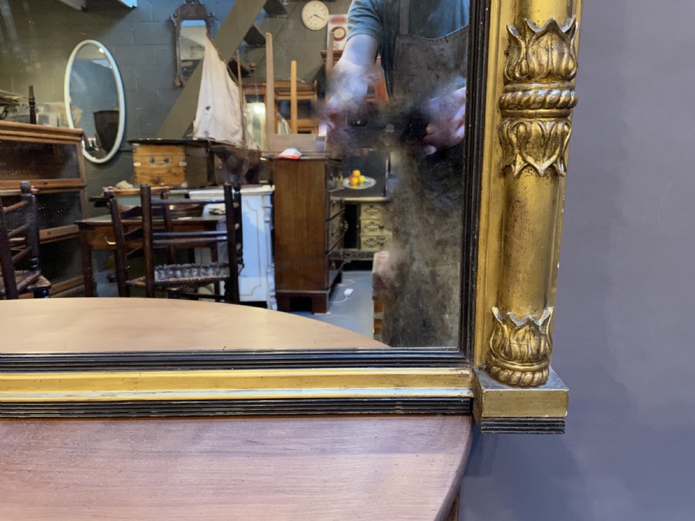 Regency gilt overmantel mirror View VII