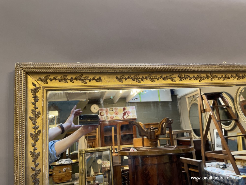 Large gilt hall mirror View III