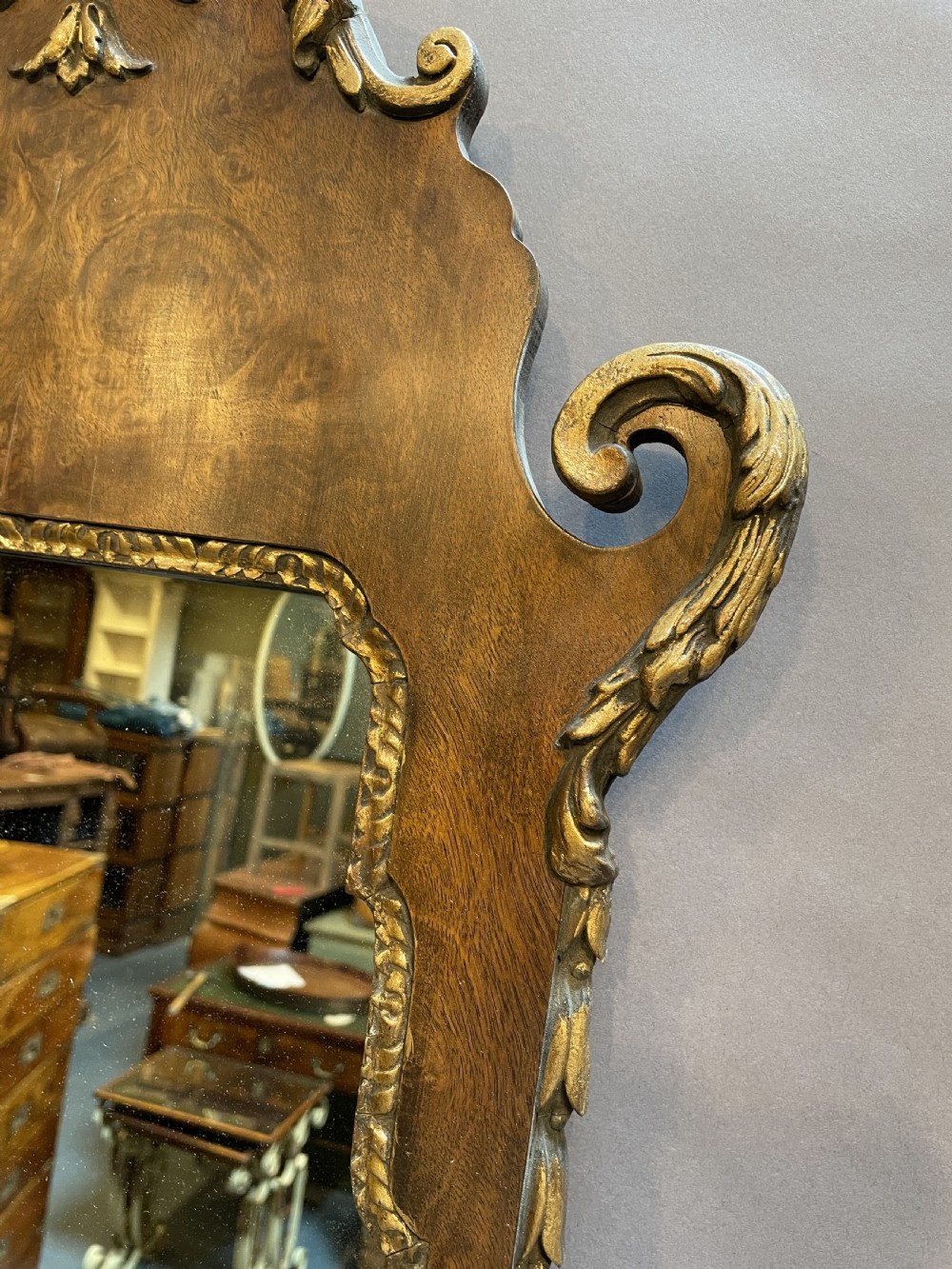 George II style pier wall mirror View IV