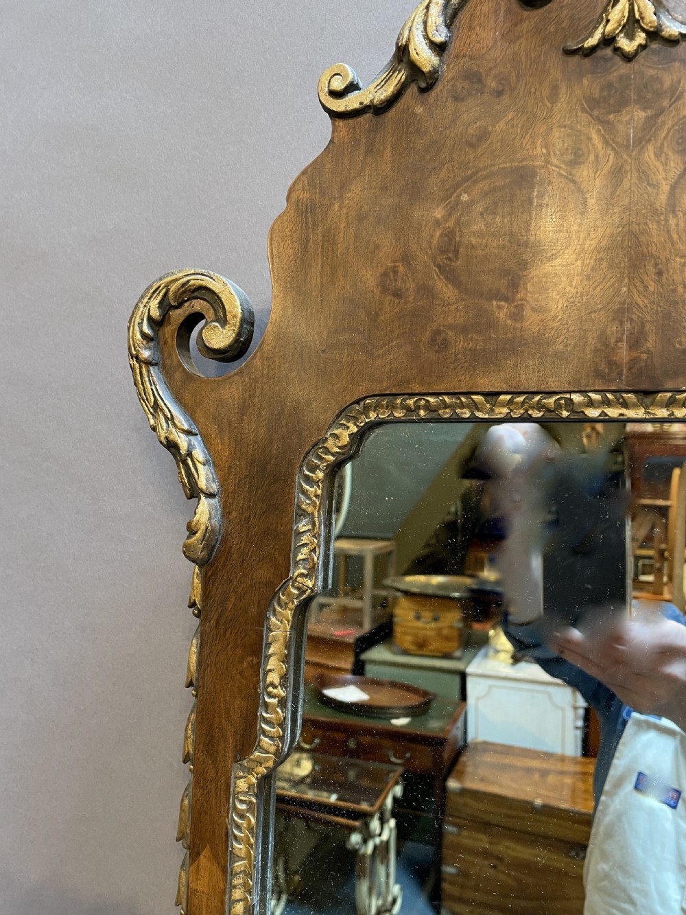 George II style pier wall mirror View VI