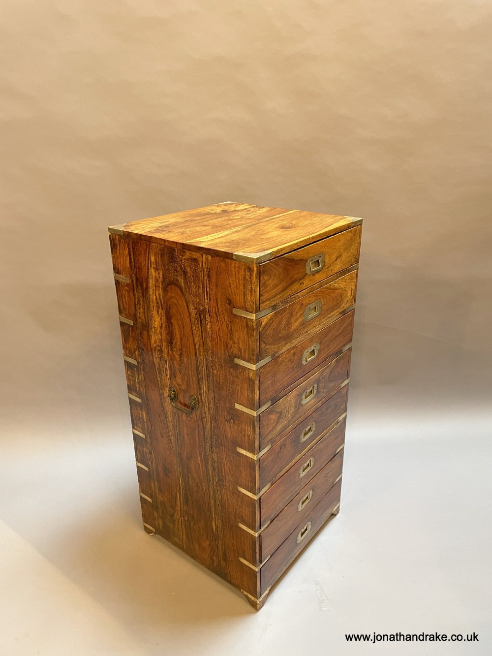 Colonial campaign chest of drawers View VI