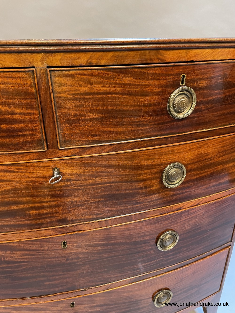 George 111 bow chest of drawers View V