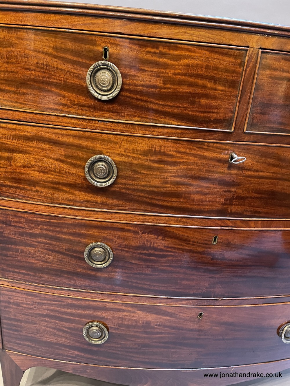 George 111 bow chest of drawers View IX