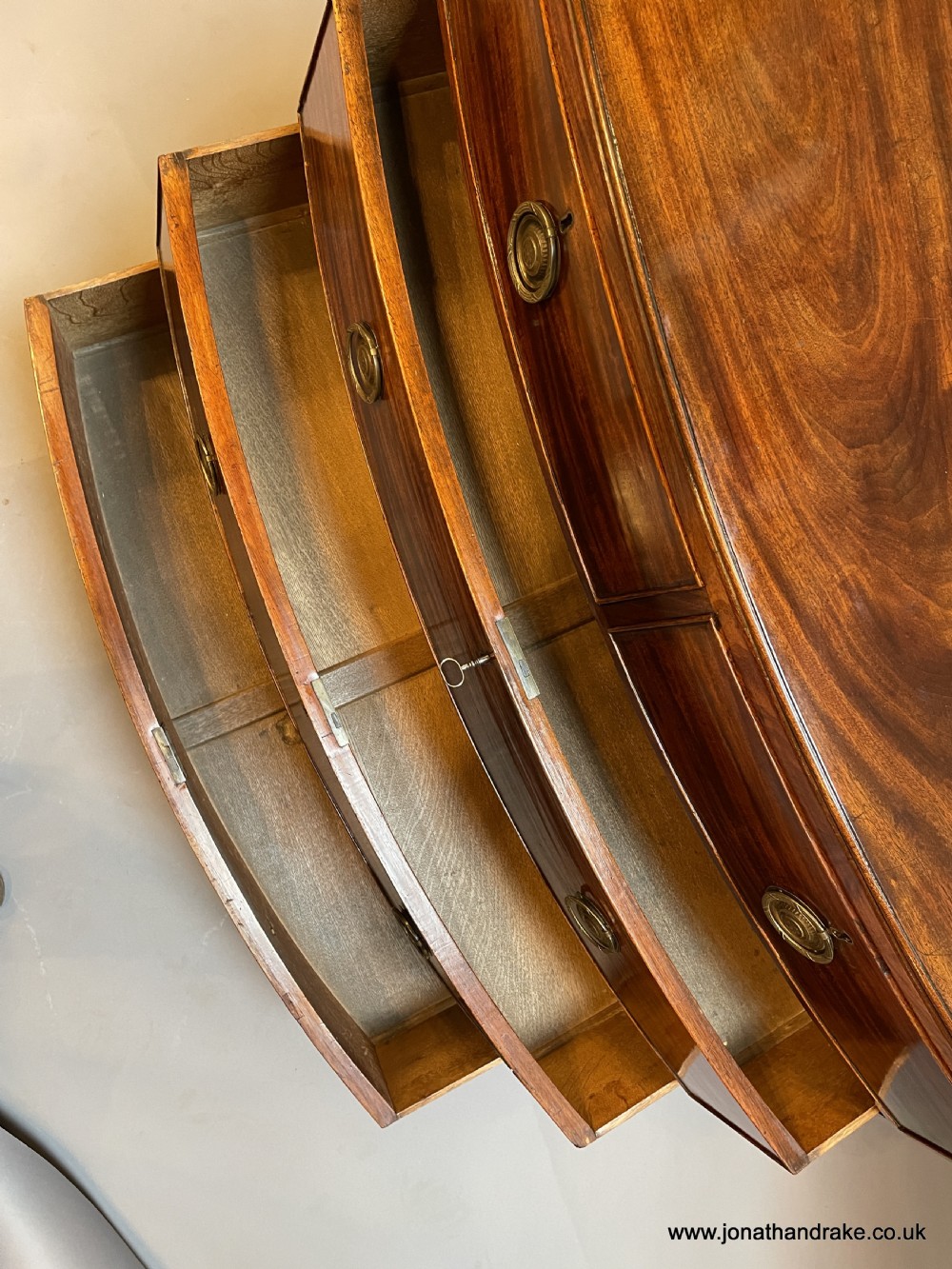 George 111 bow chest of drawers View XIII