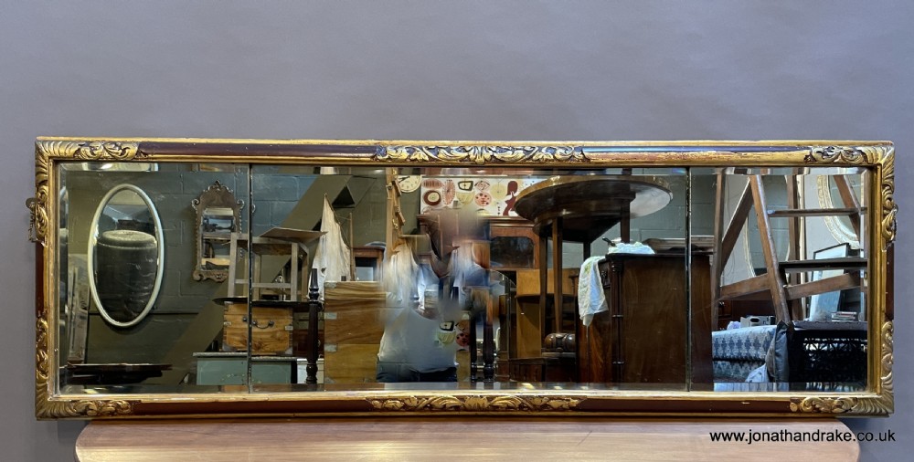 George II design overmantle mirror