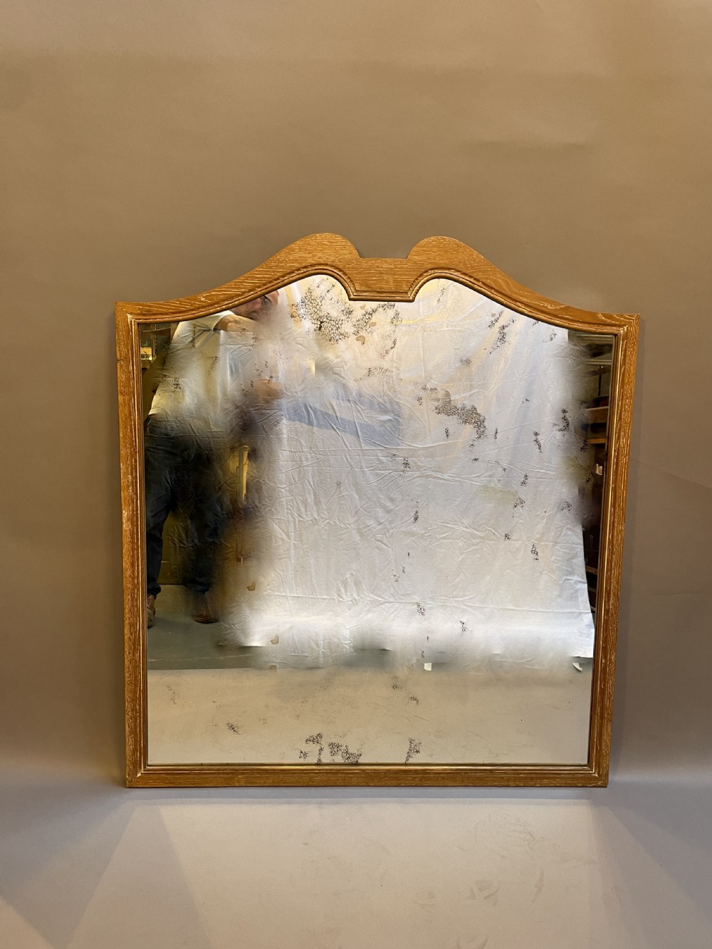 C20th French overmantle mirror