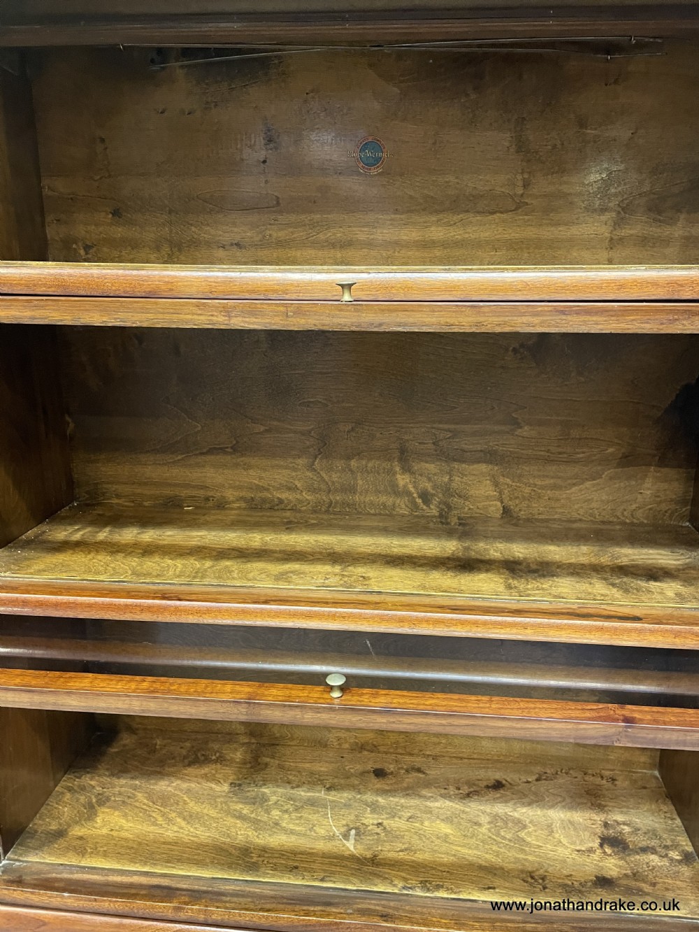 Globe wernicke walnut bookcase View V