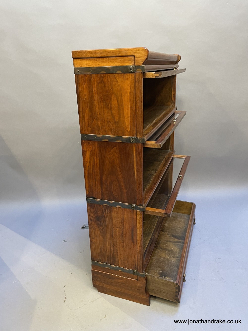 Globe wernicke walnut bookcase View VII