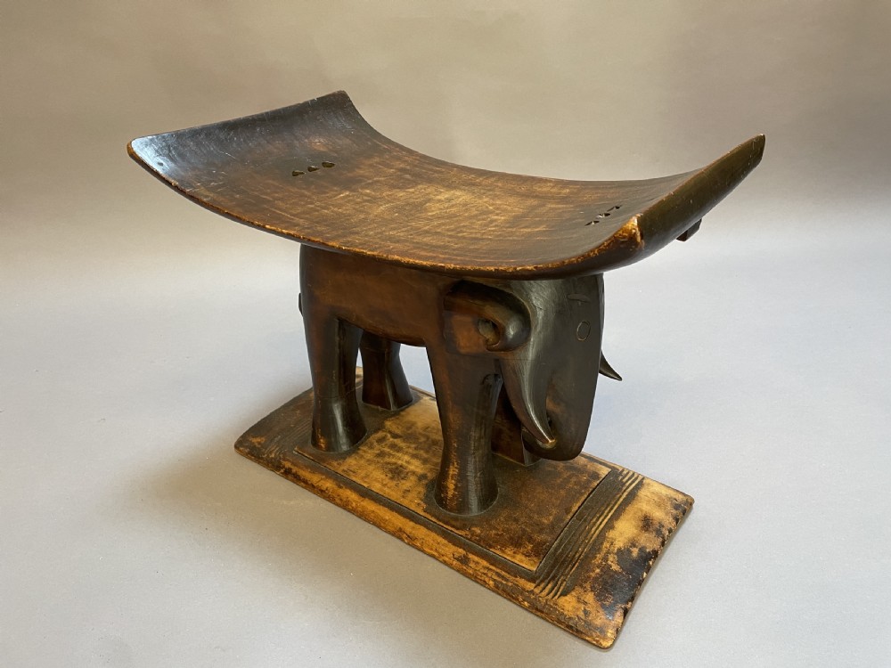Ashanti elephant stool View V