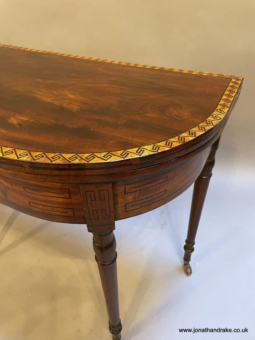 Regency mahogany card table View II