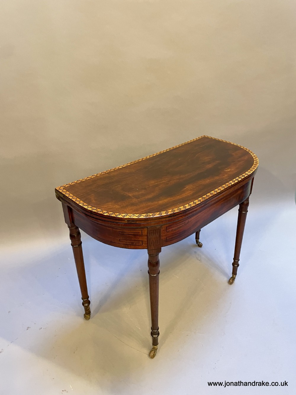 Regency mahogany card table View V