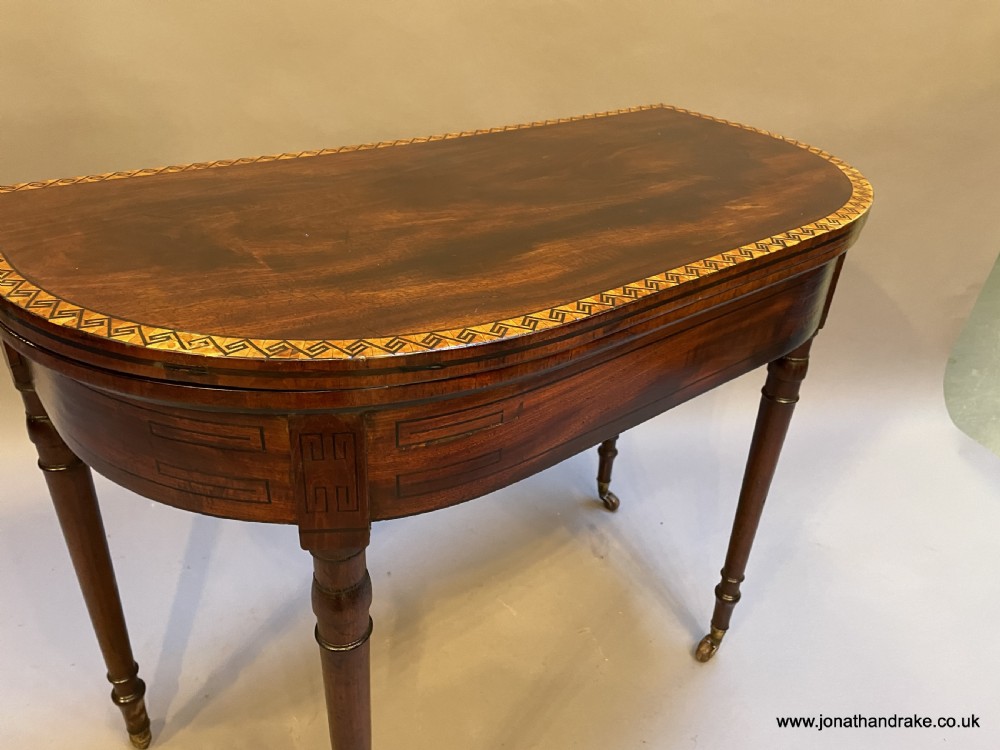 Regency mahogany card table View VI