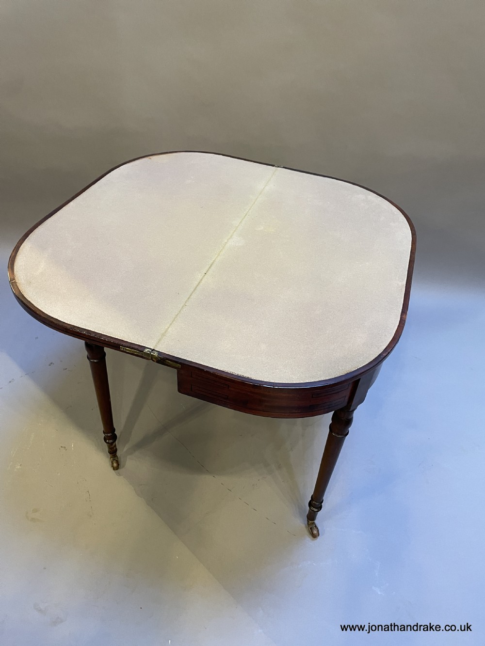 Regency mahogany card table View IX