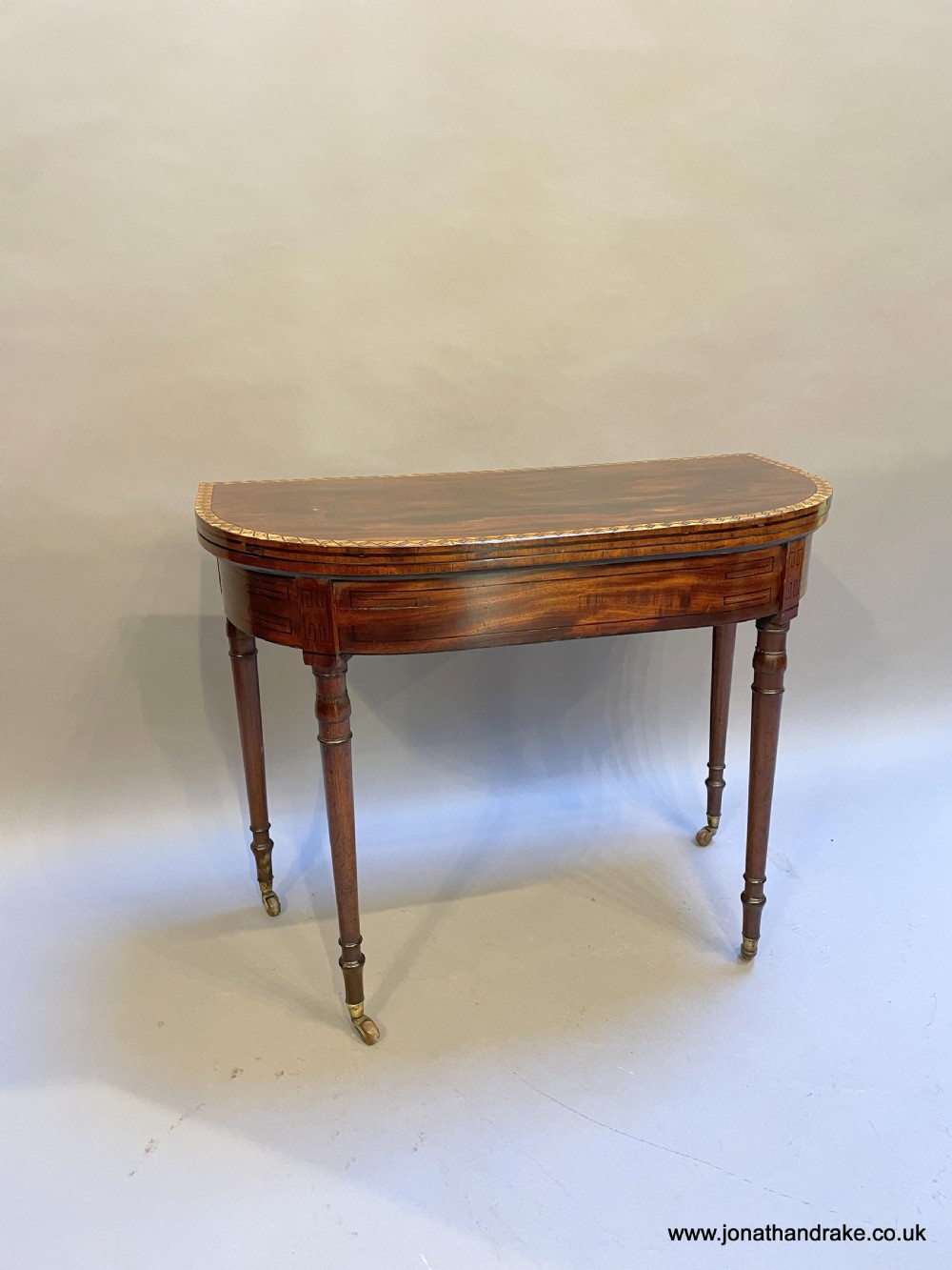 Regency mahogany card table View X