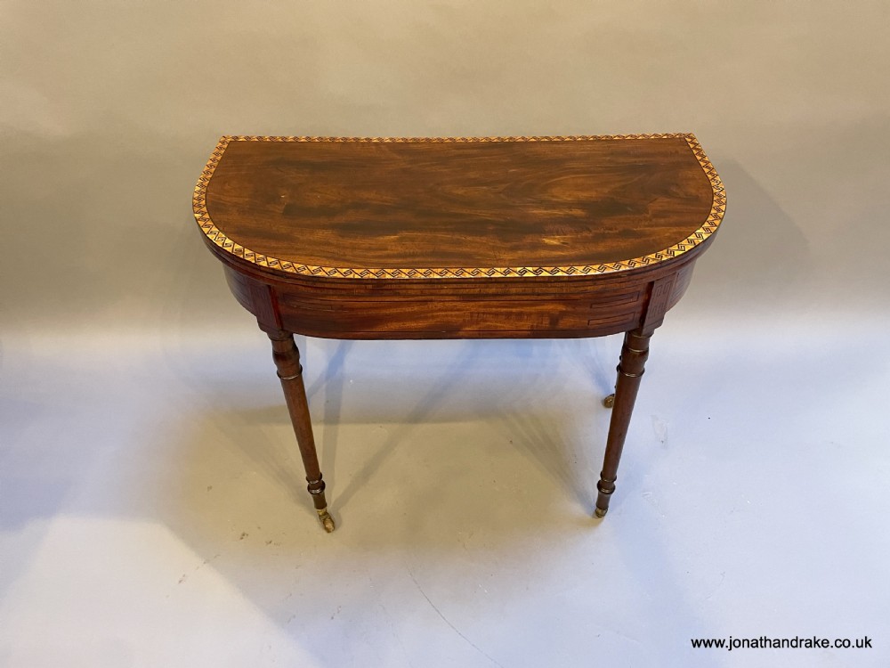 Regency mahogany card table View XI