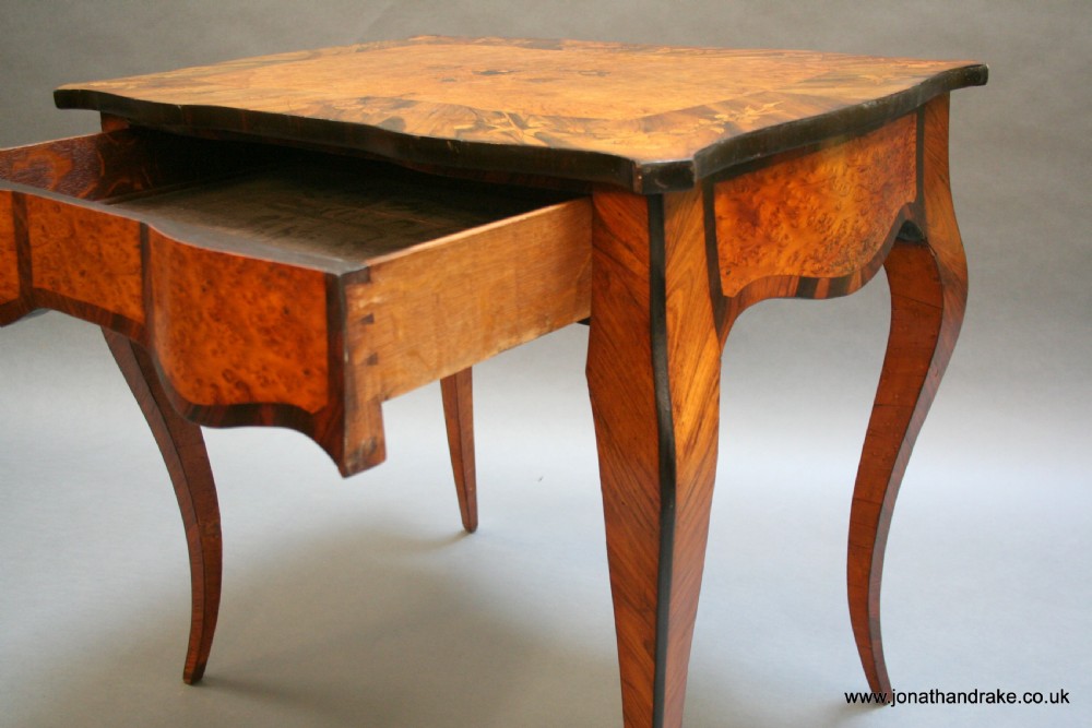 C19th bureau plat writing table View III