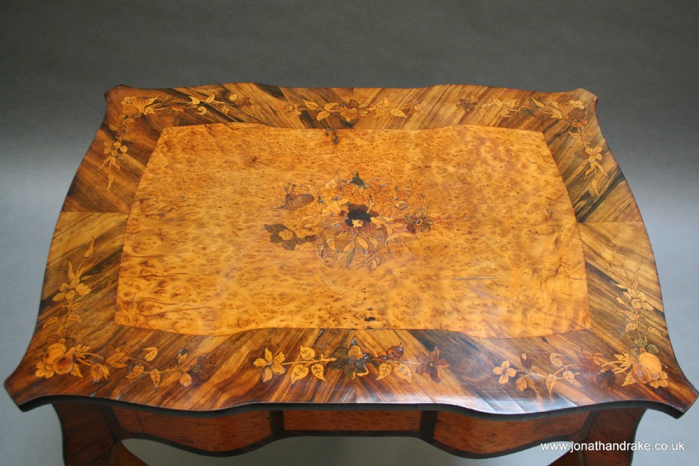 C19th bureau plat writing table View IV