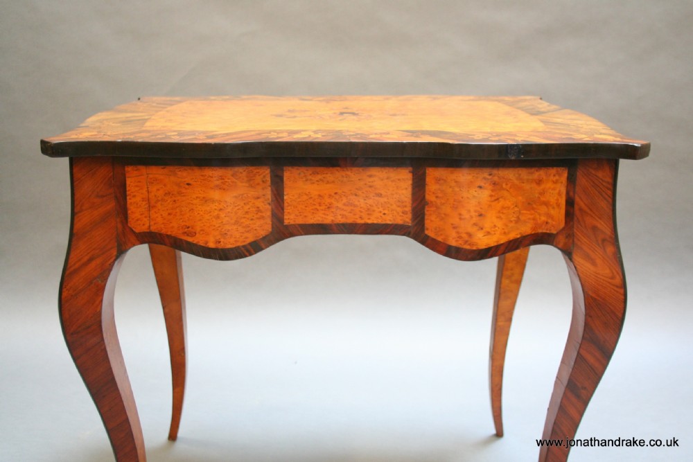 C19th bureau plat writing table View VI