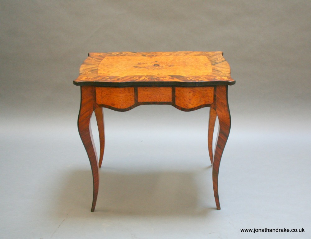 C19th bureau plat writing table View VII