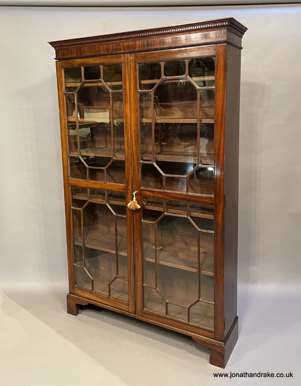 Georgian mahogany large bookcase.