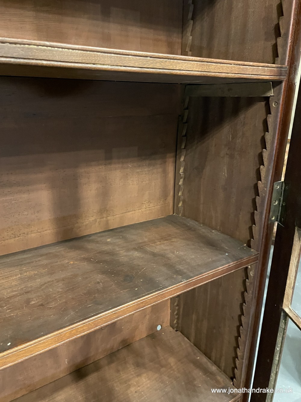 Georgian mahogany large bookcase. View IV