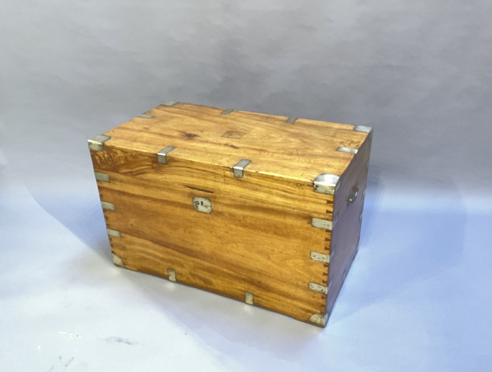 C19th camphor campaign trunk
