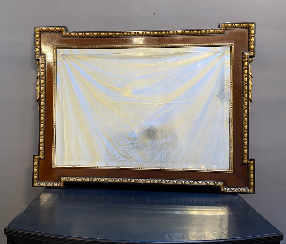 Georgian Revival Overmantle Wall Mirror