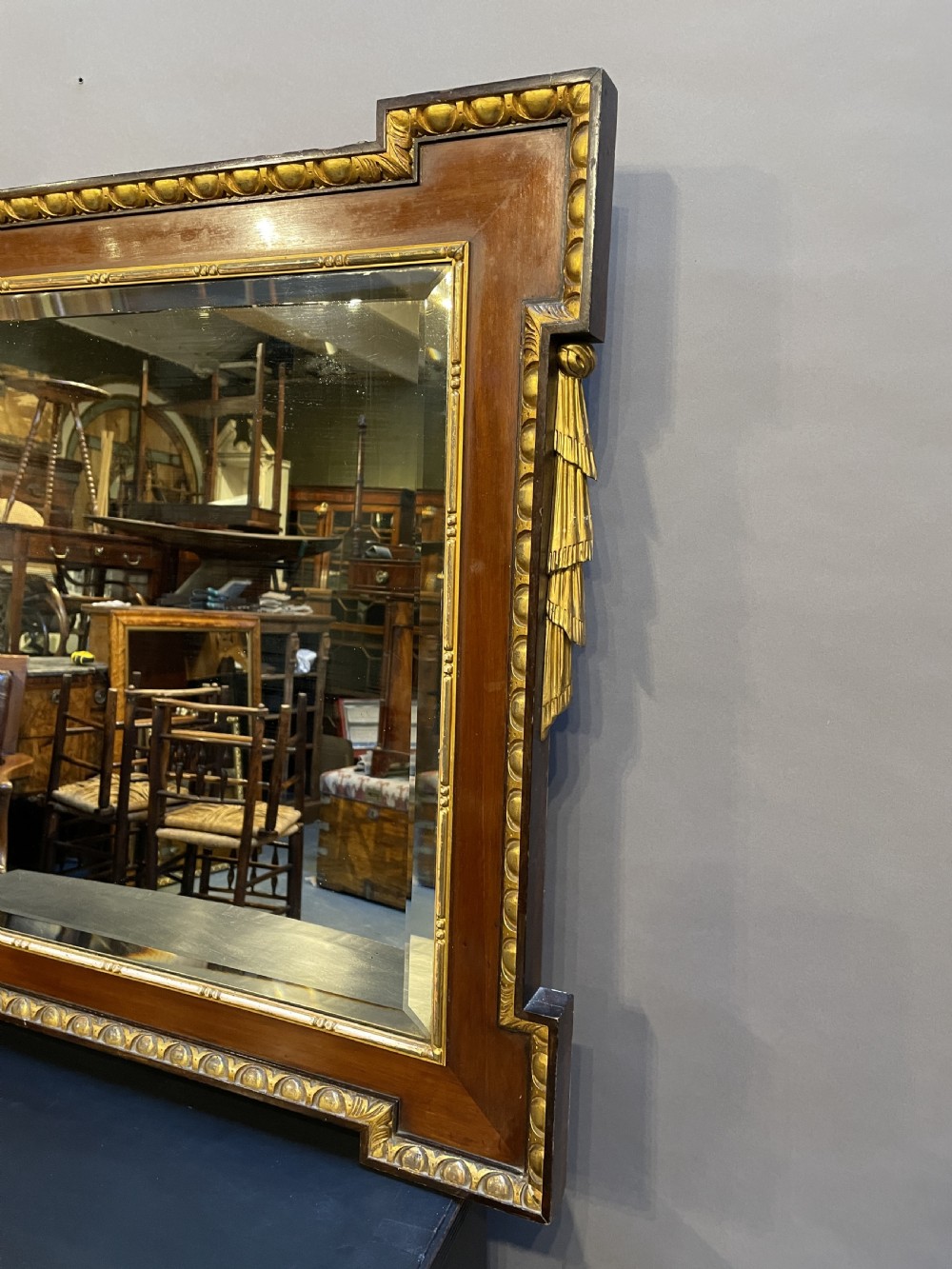 Georgian Revival Overmantle Wall Mirror View VIII